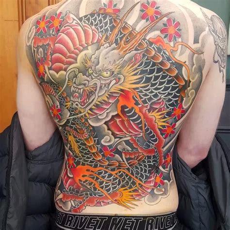 dragon back tattoo|More.